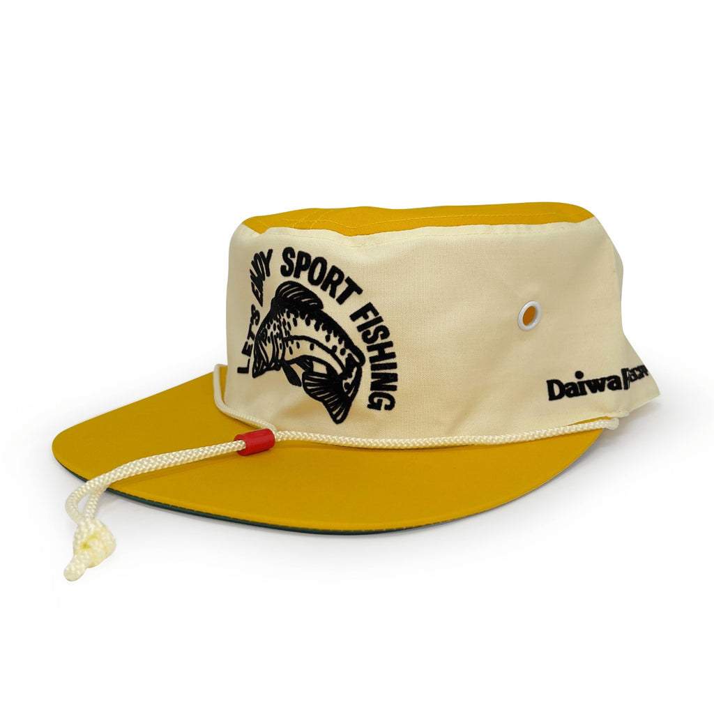 Lot of 4 Team Daiwa Fishing White Visor Hats Texace Made USA