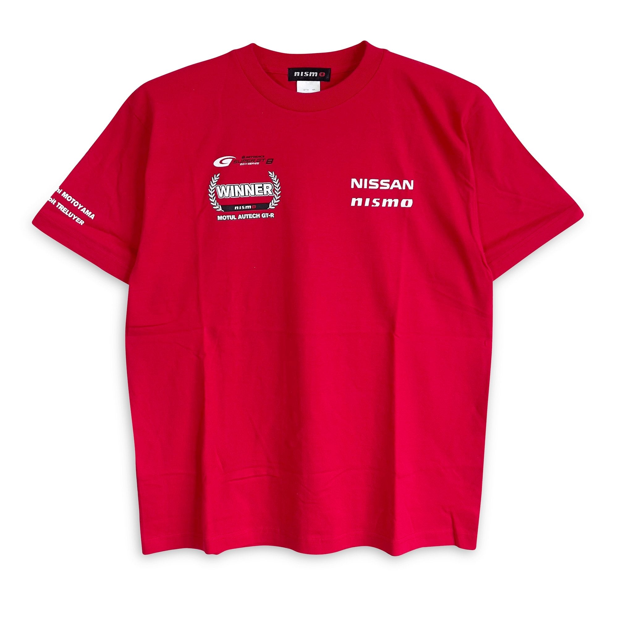 JDM Retro Nismo Motul Autech Nissan Skyline GT-R Super GT Winner Shirt 2011  Red