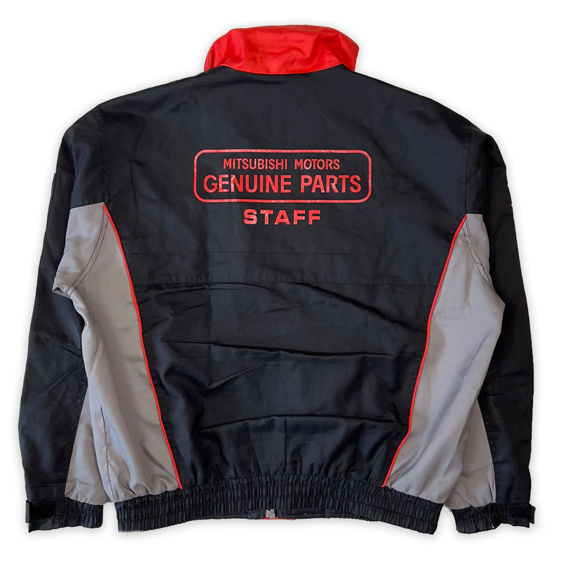 Genuine Japan JDM Mitsubishi Motors Genuine Parts Staff Jacket Black - Sugoi JDM