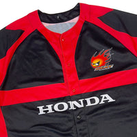 Genuine Japan Mie Honda Heat Professional Rugby Team Fan Jersey Black - Sugoi JDM