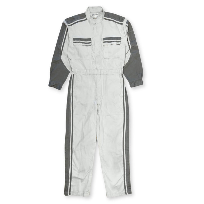 Genuine JDM Japan Retro Toyota Tecno Coveralls Mechanic Suite Tsunagi Grey - Sugoi JDM