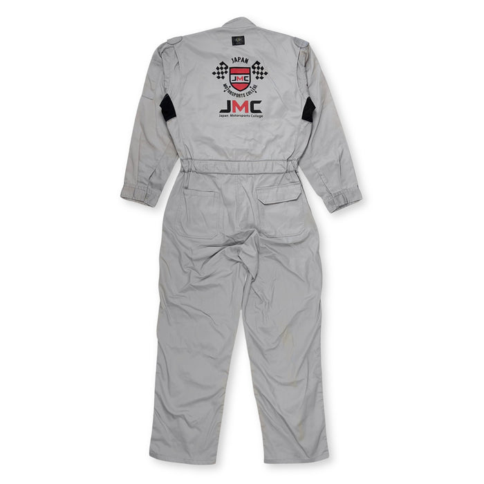 Genuine Retro JDM Japan Motorsports College JMC Coveralls Tsunagi Grey - Sugoi JDM