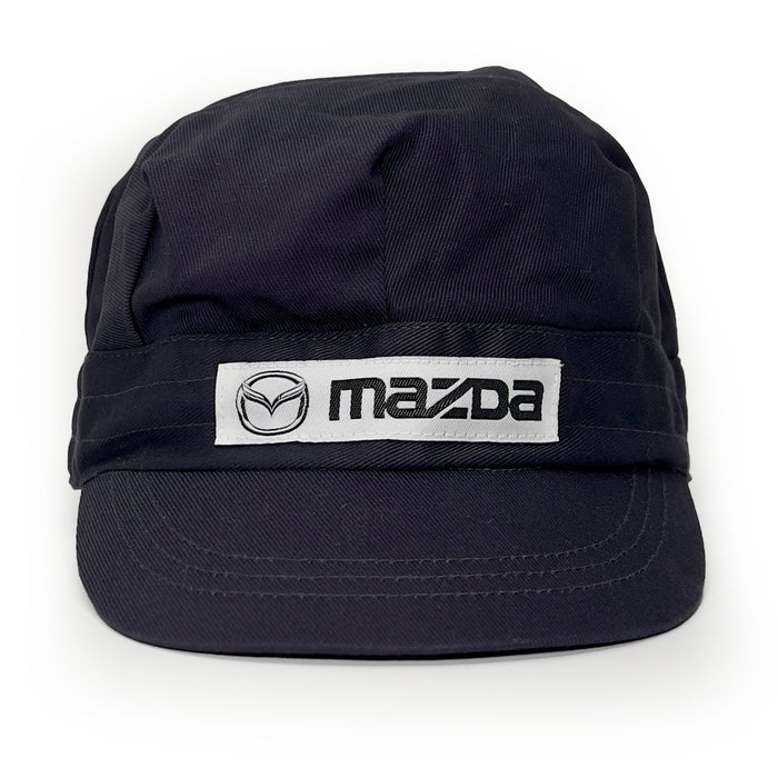 Genuine Showa Retro JDM Japan Mazda Mechanics Hat Cap Black - Sugoi JDM