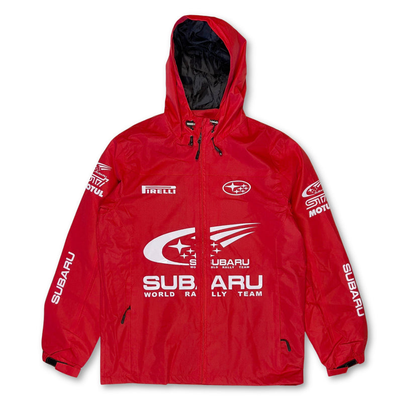 Genuine Subaru STi Motul WRC World Rally Team Staff Pit Crew Jacket Red - Sugoi JDM