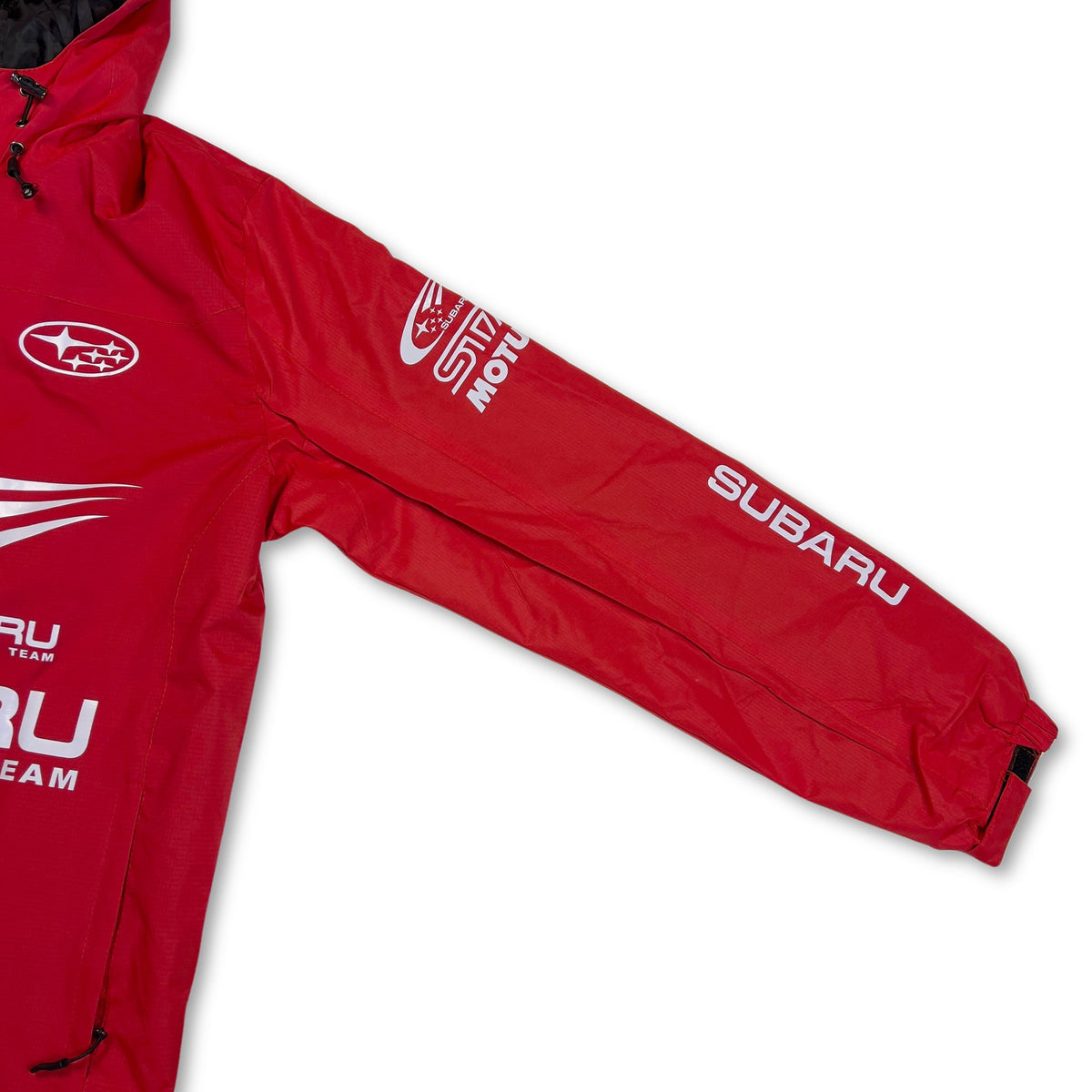 Genuine Subaru STi Motul WRC World Rally Team Staff Pit Crew Jacket Red - Sugoi JDM