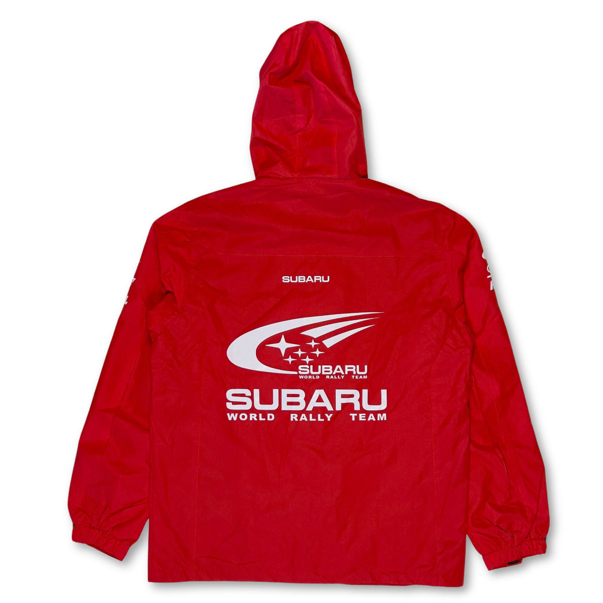 Genuine Subaru STi Motul WRC World Rally Team Staff Pit Crew Jacket Red - Sugoi JDM