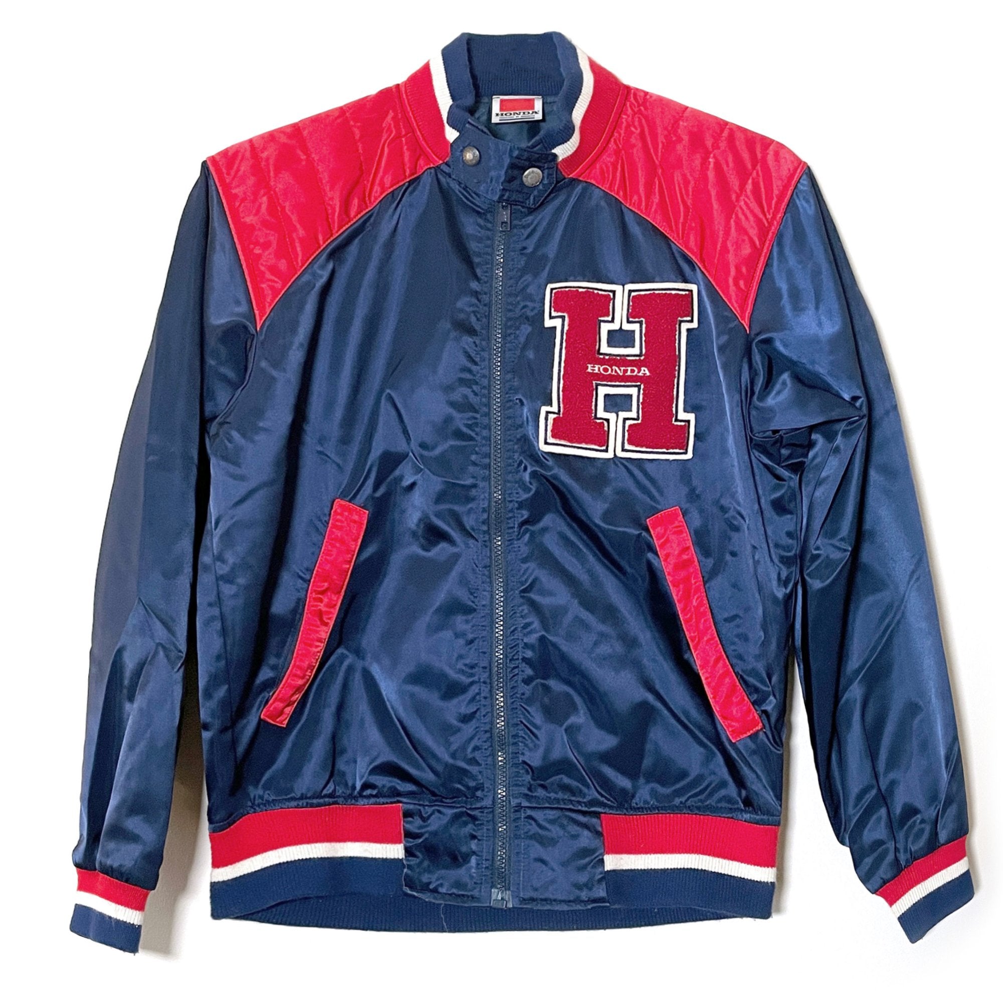 Japan Retro Vintage Varsity Letterman 90's Honda Racing Nylon 