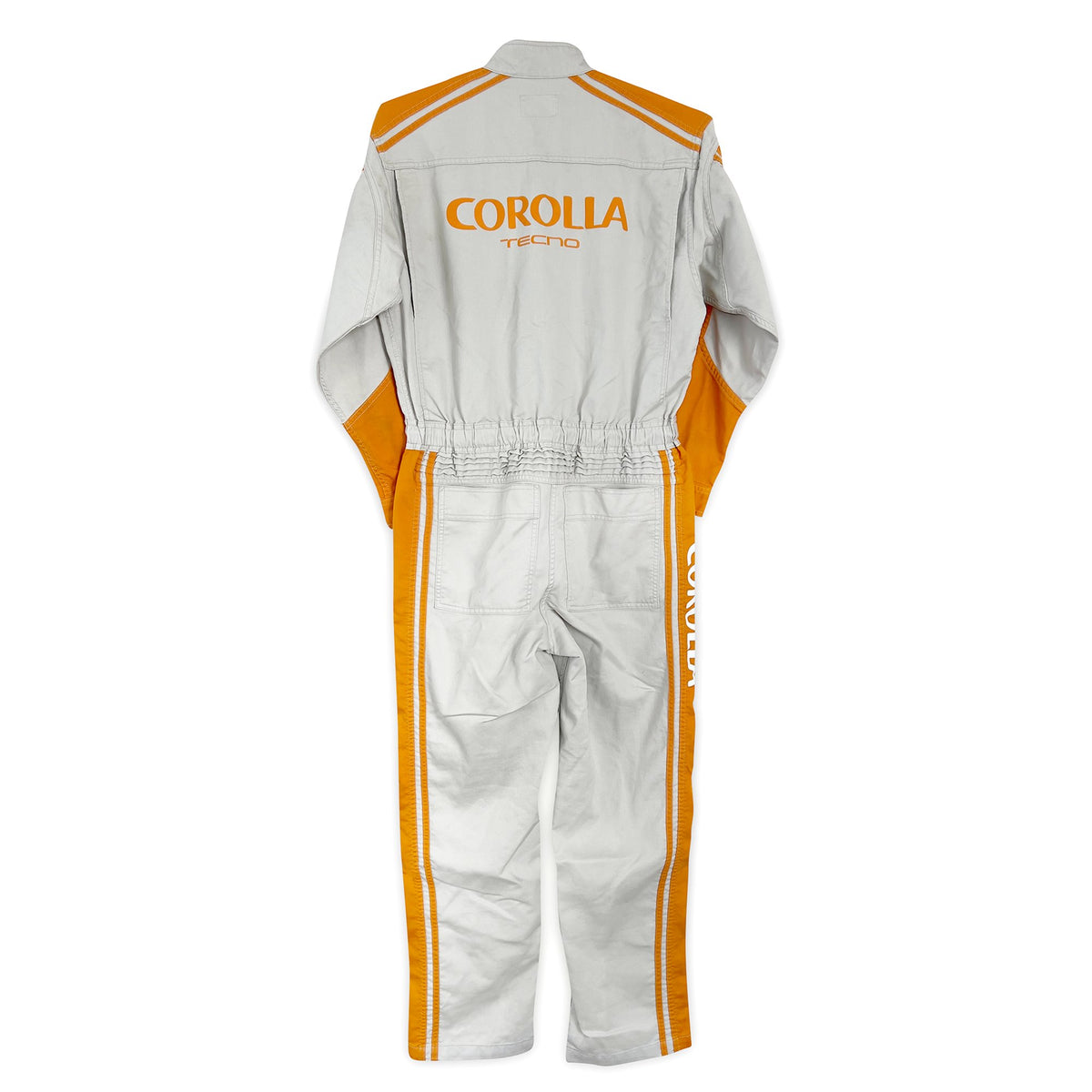 JDM Retro Toyota Corolla Tecno Jumpsuit Coveralls Mechanic Suite Tsunagi Orange - Sugoi JDM