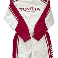 JDM Retro Toyota Tecno Jumpsuit Coveralls Mechanic Suite Tsunagi Red - Sugoi JDM