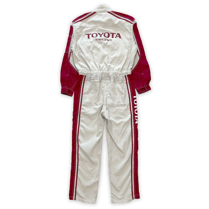 JDM Retro Toyota Tecno Jumpsuit Coveralls Mechanic Suite Tsunagi Red - Sugoi JDM