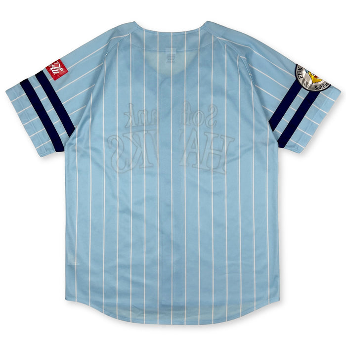 Limited Retro Majestic Japan Softbank Hawks Baseball Jersey 2019 Blue - Sugoi JDM