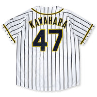 Mizuno Japan NPB Hanshin Tigers Riku Kawahara Baseball Home Knit Jersey #47 - Sugoi JDM