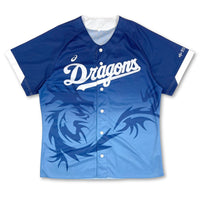 New Asics Japan NPB Baseball Chunichi Dragons Shoryu Royal Blue Jersey 2017 - Sugoi JDM