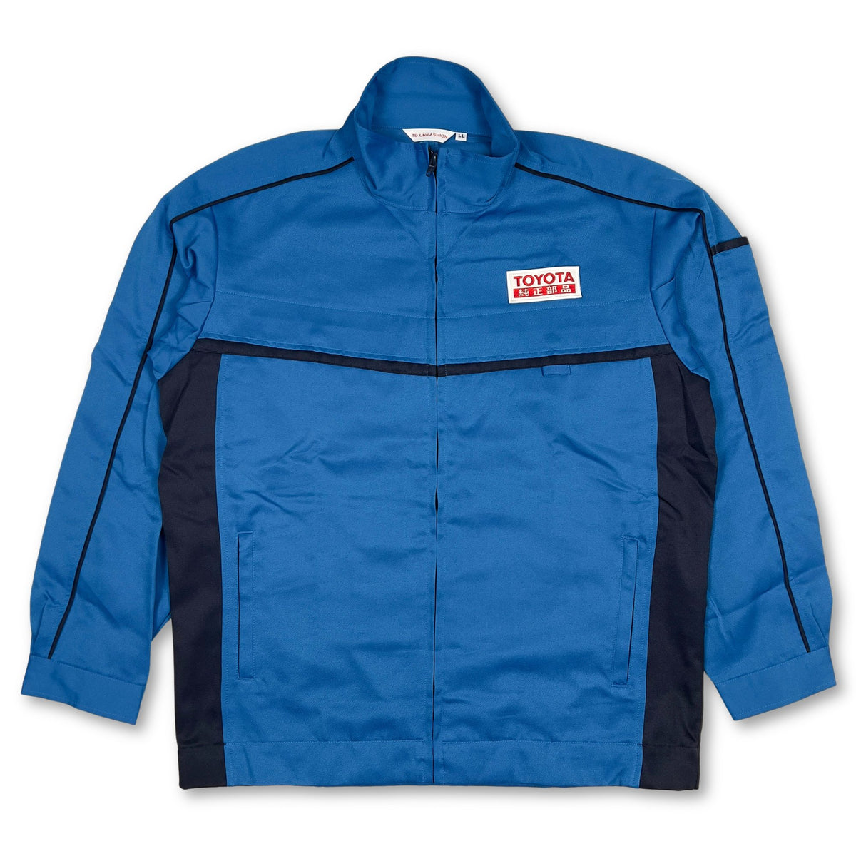 New Genuine Retro Japan JDM Toyota Genuine Parts Work Jacket Blue - Sugoi JDM