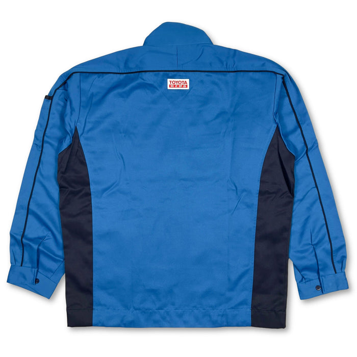 New Genuine Retro Japan JDM Toyota Genuine Parts Work Jacket Blue - Sugoi JDM