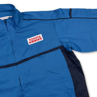 New Genuine Retro Japan JDM Toyota Genuine Parts Work Jacket Blue - Sugoi JDM