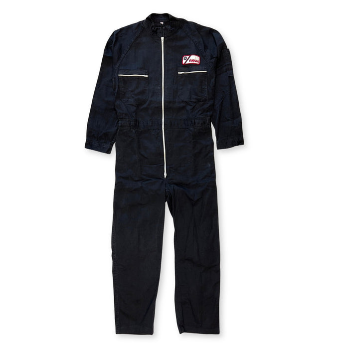 New Genuine Showa Era JDM Japan Yamaha Mechanic Tsunagi Coveralls Black - Sugoi JDM