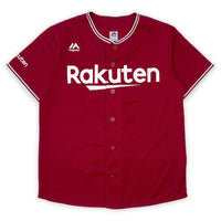 New Japan NPB Baseball Majestic Tohoku Rakuten Eagles Jersey Red - Sugoi JDM