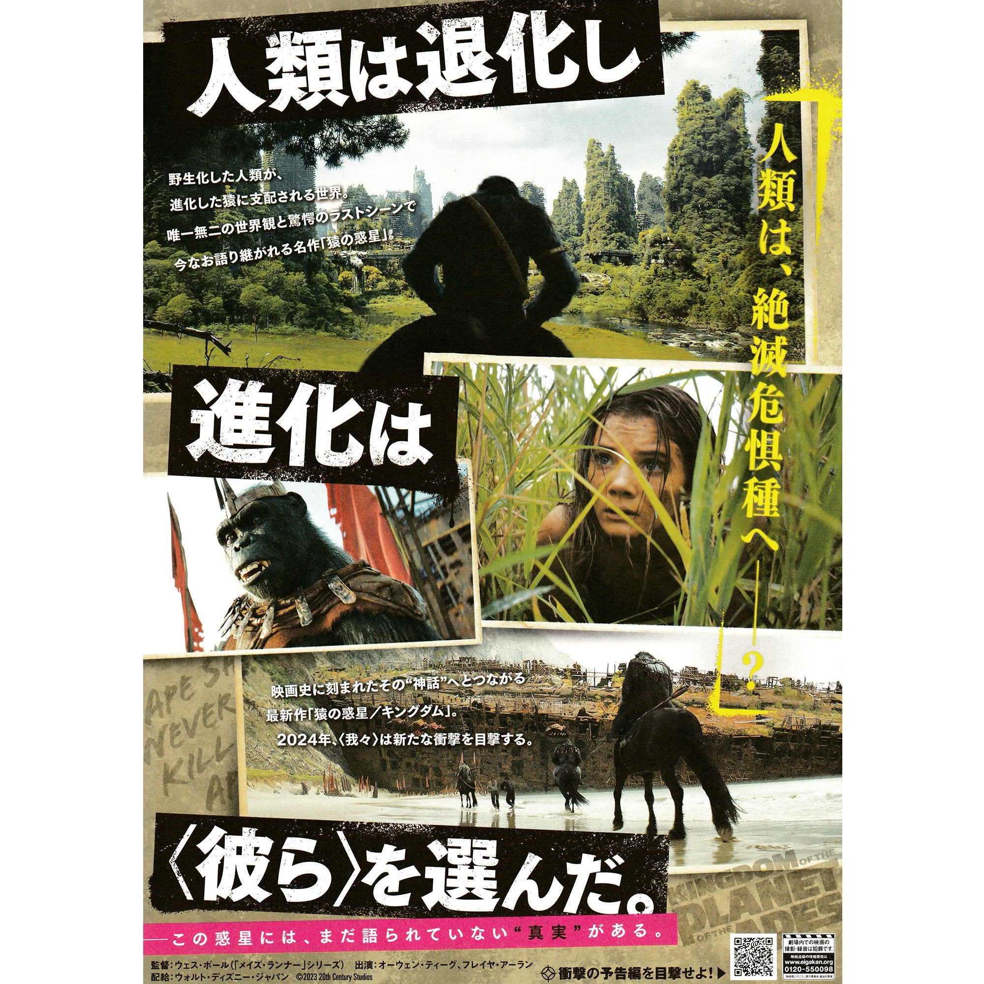 New Japanese Chirashi B5 Mini Movie Poster Kingdom Of The Planet Of The  Apes – Sugoi JDM