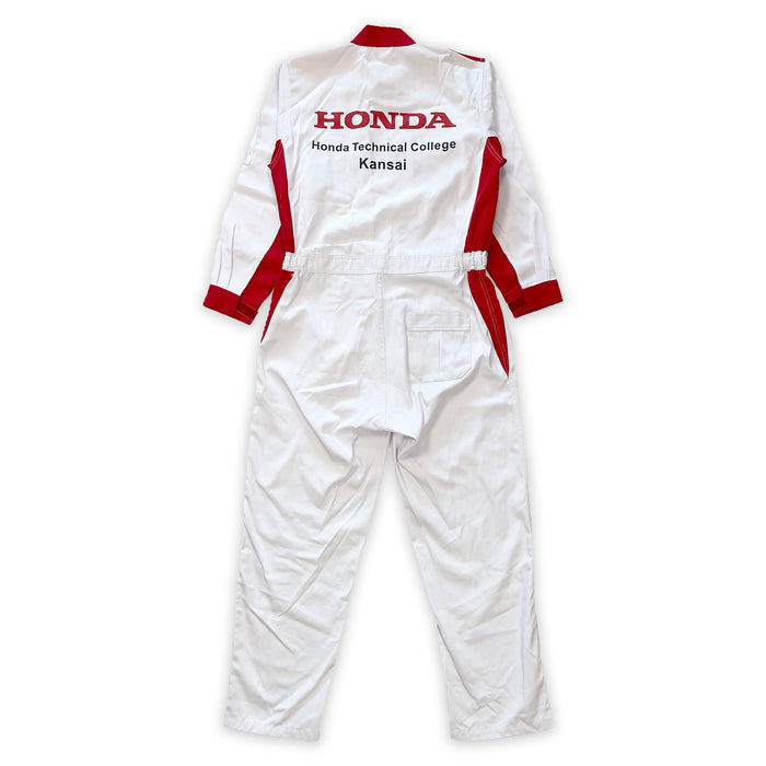 New JDM Japan Honda Technical College Kansai Mechanic Coveralls Tsunagi Red - Sugoi JDM