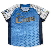 New Limited Majestic Seibu Lions NPB Japan We Are One Baseball Jersey Blue - Sugoi JDM