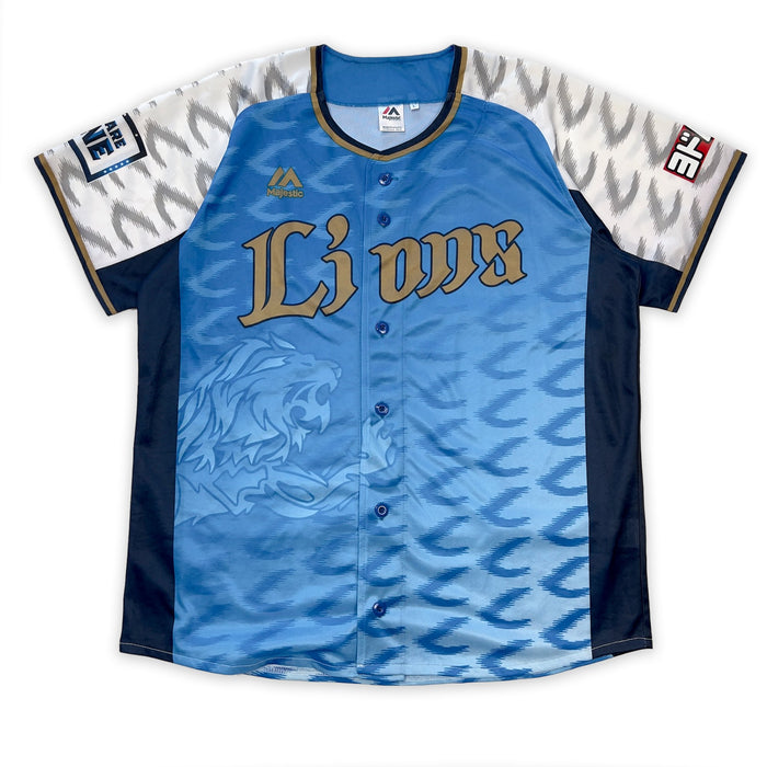 New Majestic Saitama Seibu Lions NPB Japan We Are One Baseball Jersey Blue - Sugoi JDM