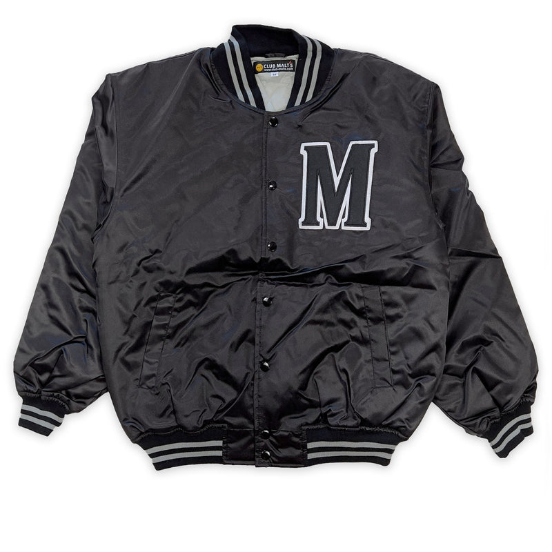 New Retro Japan JDM Suntory Club Malts Baseball Varsity Jacket Black - Sugoi JDM