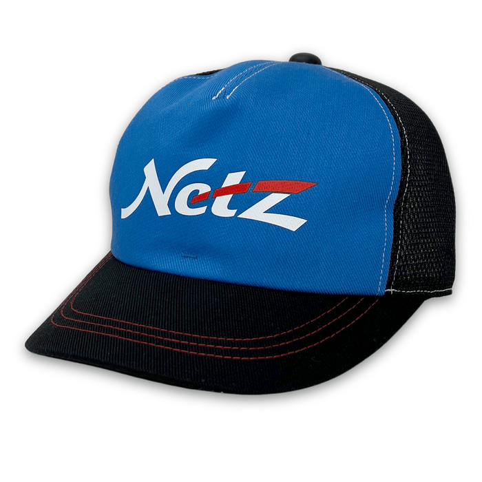 New Retro JDM Japan Toyota GR Netz Technician Summer Mesh Hat Blue - Sugoi JDM