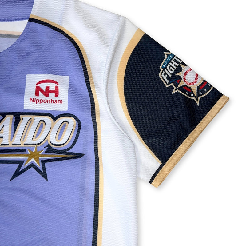 New Retro We Love Hokkaido Nippon Ham Fighters Sho Nakata Jersey Purple #6 - Sugoi JDM