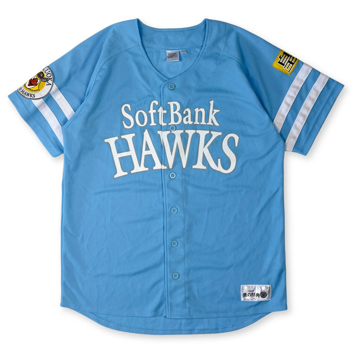 New Vintage Retro NPB Japan Softbank Hawks Baseball Jersey 2011 Blue - Sugoi JDM