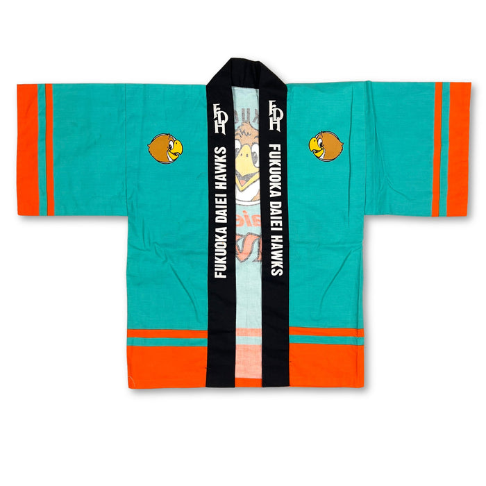 New Vintage Showa Japanese Baseball Daiei Hawks Matsuri Happi Coat Yukata - Sugoi JDM