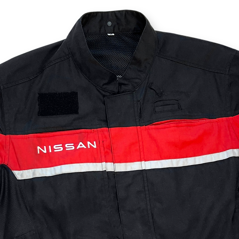 Retro Japan JDM Nissan Pitwork Racing Short Sleeve Tsunagi Coverall Black