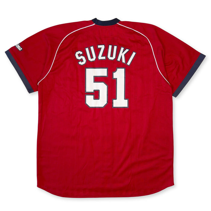 Official Ikkyu Retro Japan Hiroshima Carp Baseball Visitor Jersey Suzuki Seiya #51 - Sugoi JDM