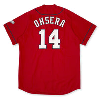 Official Retro NPB Japan Hiroshima Carp Baseball Jersey Daichi Ohsera #14 - Sugoi JDM