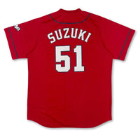 Official Retro NPB Japan Hiroshima Carp Baseball Visitor Jersey Suzuki Seiya #51 - Sugoi JDM