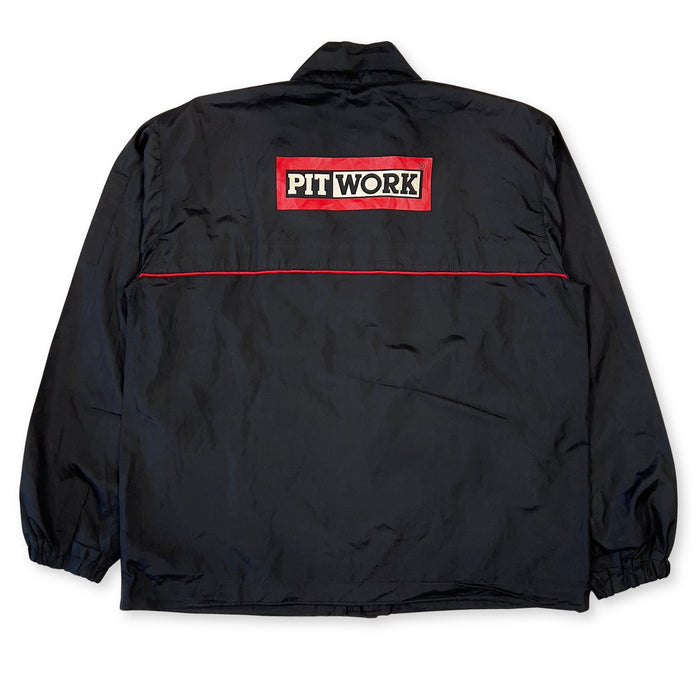 Rare Retro JDM Japan Nissan Staff 20th Anniversary Pitwork Racing Jacket Black - Sugoi JDM