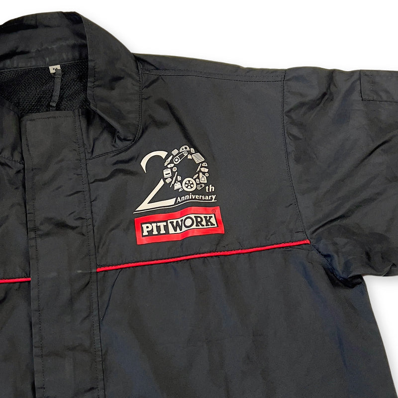 Rare Retro JDM Japan Nissan Staff 20th Anniversary Pitwork Racing Jacket Black - Sugoi JDM