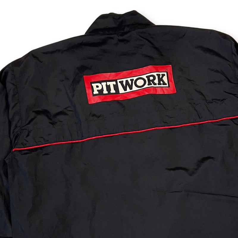 Rare Retro JDM Japan Nissan Staff 20th Anniversary Pitwork Racing Jacket Black - Sugoi JDM