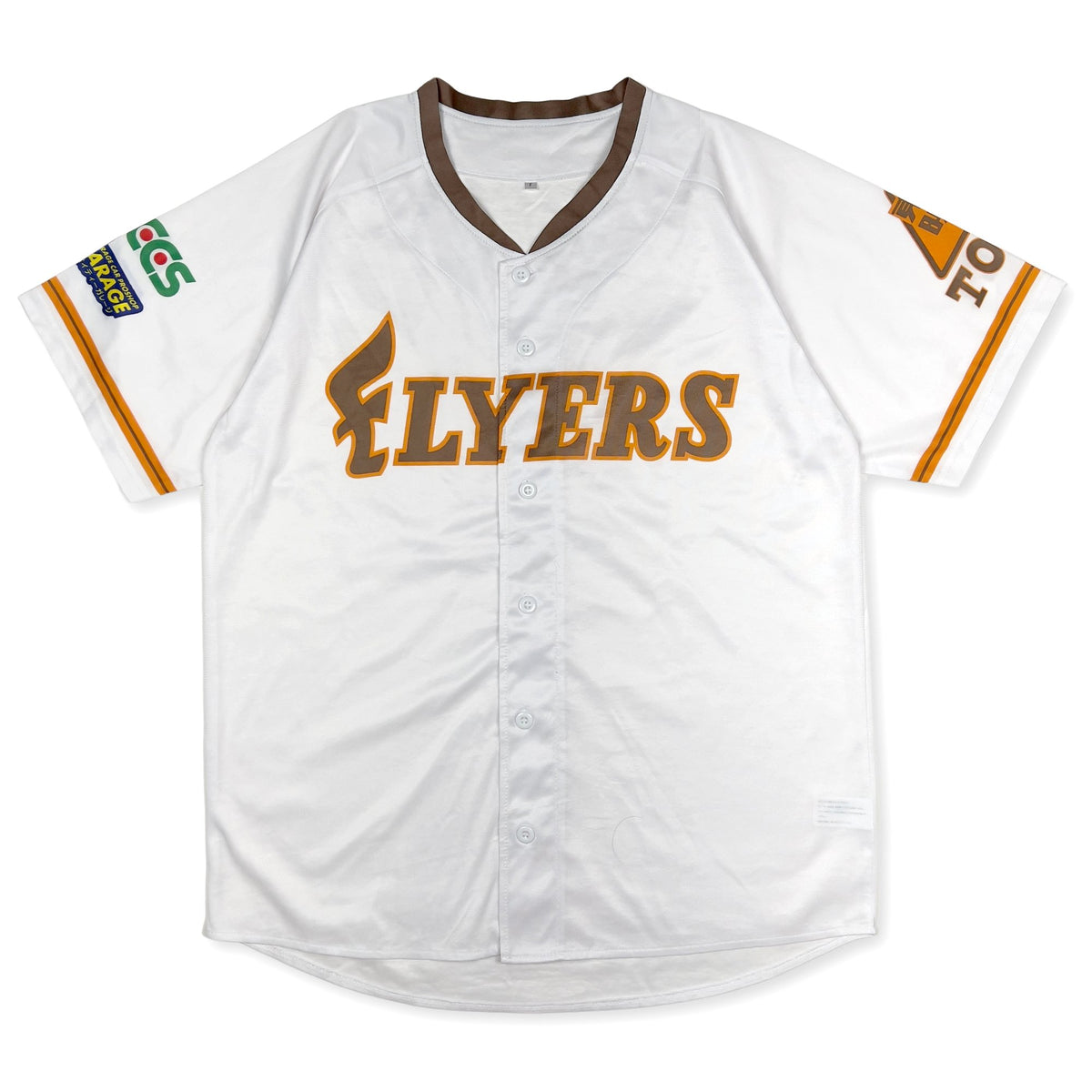 Retro Japan Hokkaido Nippon Ham Fighters Flyers Baseball Jersey White - Sugoi JDM