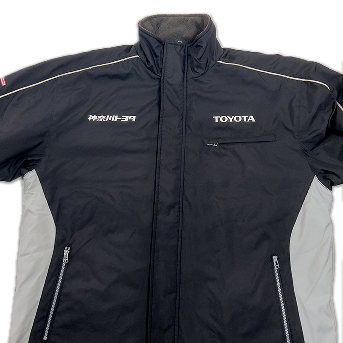 Retro Japan JDM Toyota Tecno Mechanics Uniform Winter Jacket Black - Sugoi JDM