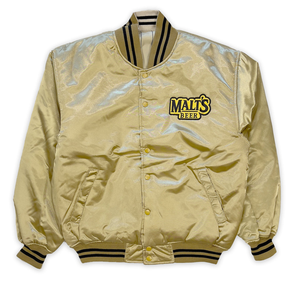 Retro Japan Suntory Reversible Malts Baseball Team Stadium Varsity Jacket Gold - Sugoi JDM