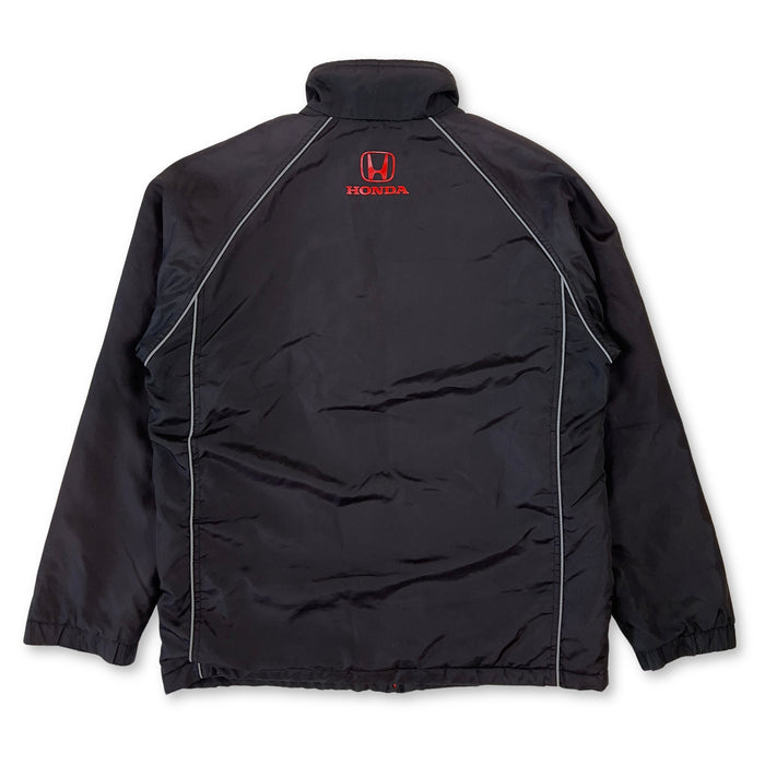 Retro JDM Japan Honda Motors Mechanic Insulated Safety Jacket Black - Sugoi JDM