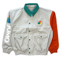 Retro JDM Japan Jomo Oil Gas Station Staff Uniform Jacket Jumper - Sugoi JDM