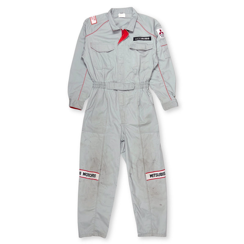 Retro JDM Japan Mitsubishi Motors Service Staff Summer Mechanic Coveralls Tsunagi - Sugoi JDM