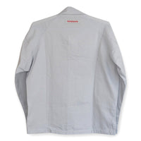 Retro JDM Japan Nissan Technician Mechanic Summer Staff Jacket Grey - Sugoi JDM