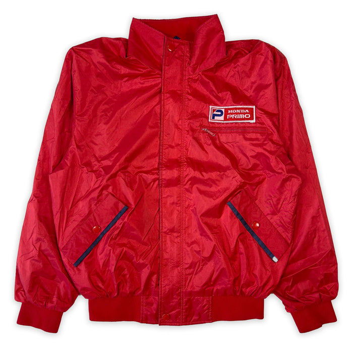 Retro Showa Era JDM Honda Primo Racing Pit Crew Jacket Red - Sugoi JDM