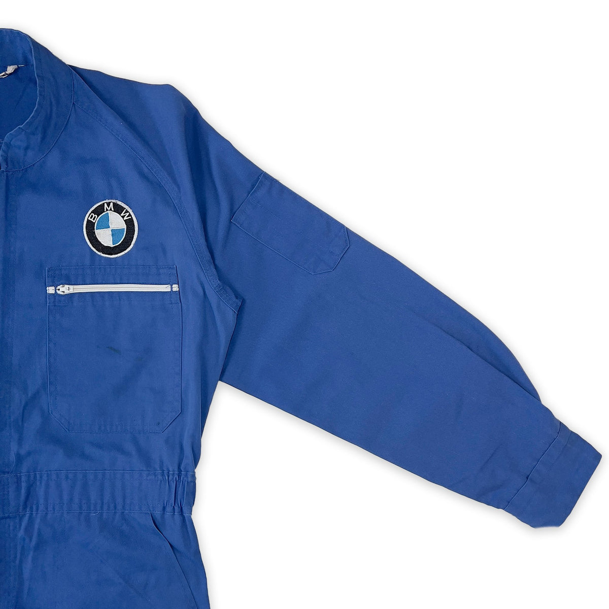 Retro Showa Japan BMW Motorrad Motorcycle Watanabe Coveralls Tsunagi Blue - Sugoi JDM