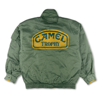 Vintage 1990s Land Rover Camel Trophy Endurance Race Jacket Green - Sugoi JDM