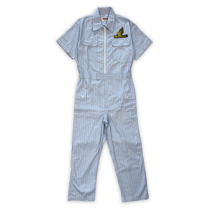 Vintage JDM Japan Honda Racing Coveralls Tsunagi Coveralls Pit Crew Suite Blue - Sugoi JDM