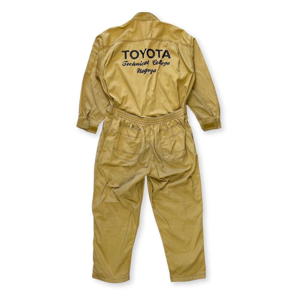 Vintage JDM Japan Toyota Technical College Nagoya Coveralls Tsunagi Brown - Sugoi JDM